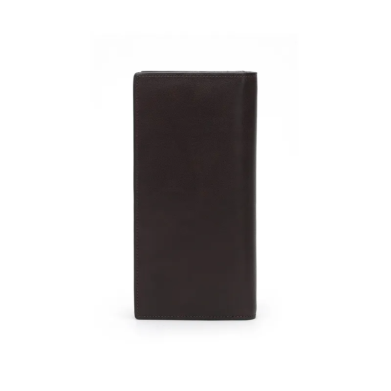ELLE HOMME Top Grain Cow Leather Wallets Trumpets Men's Coffee-2