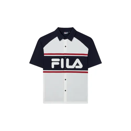 FILA Shirts Men Cloud White