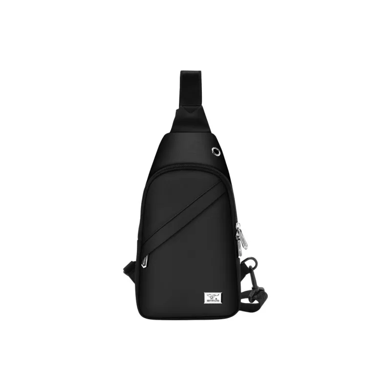SEPTWOLVES Oxford Shoulder Bag, Crossbody Bag, Fanny Pack, Sling Bag Regular Unisex Black-1