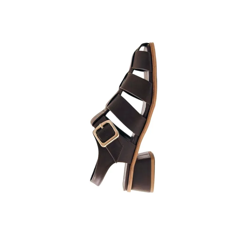 ALOHAS Leona Roman Sandals 5cm Women's Brown-3
