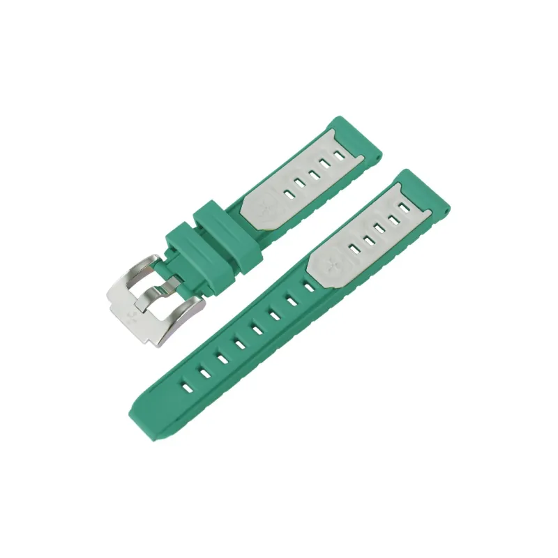 VAGENARI Water Resistant Rubber Strap Flat Head Rubber Band Engine Collection 20MM Watch Band Unisex-6