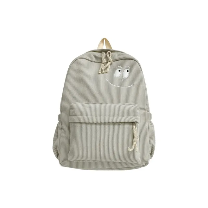 GEERDUN Corduroy Backpack Unisex Black/Gray/Green/Brown-0