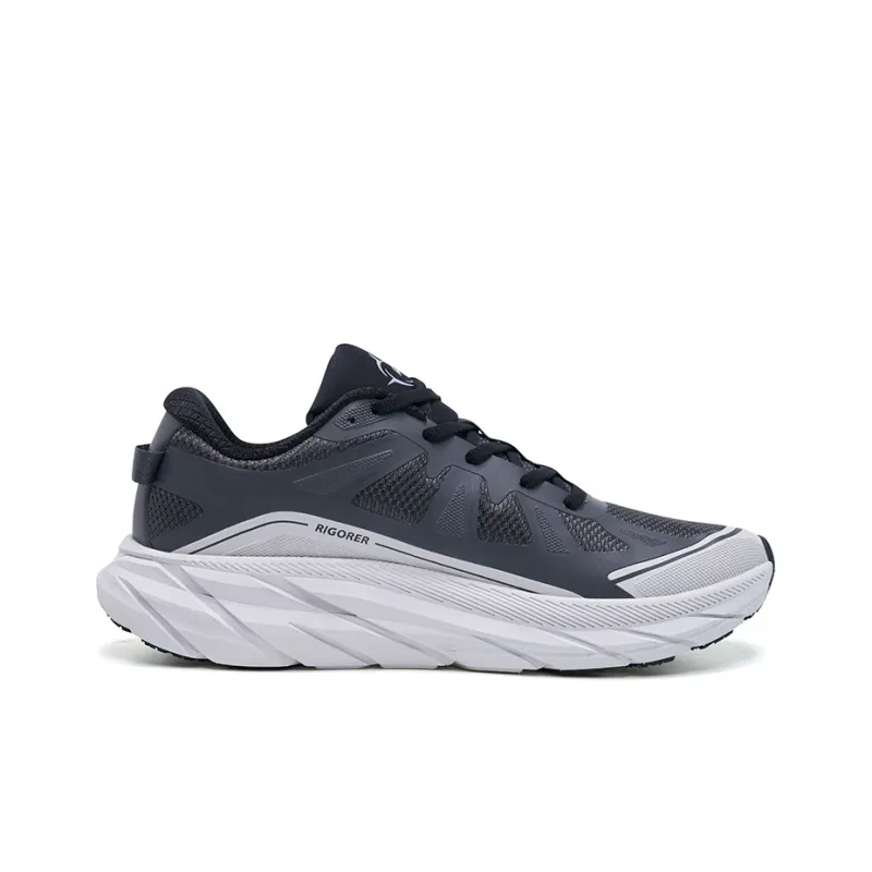 RIGORER Running Shoes 'Dark Black White'-1