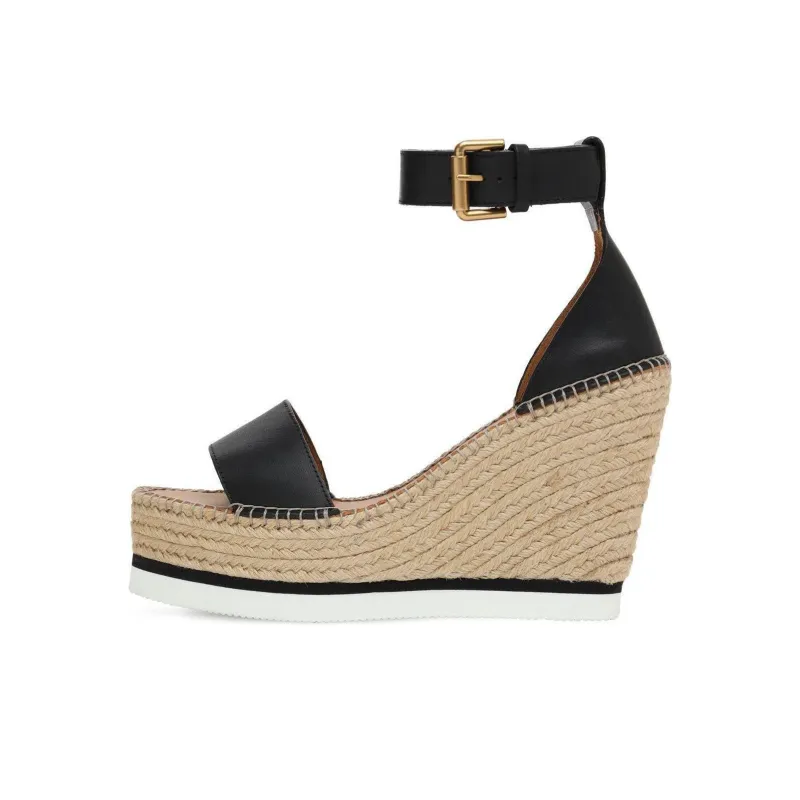 See By Chloé Espadrille Wedge Sandals-0