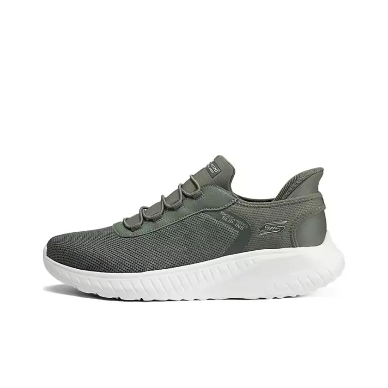 Skechers Bob's Cushioning Slip-Resistant Coverage Support Low-Top Casual Running Shoes Men's Green-0