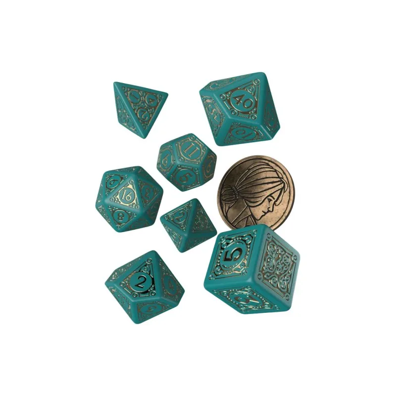 Q WORKSHOP The Witcher Dice Set Triss The Beautiful Healer Board Games-1