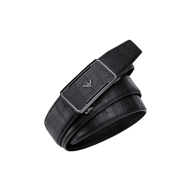 WilliamPOLO Men's Brand Authentic Belt Business Casual Leather Belts Men's Width  3.5cm-3