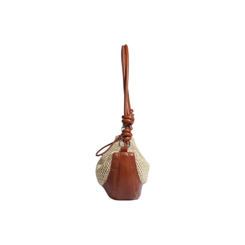 H YXIANG PU Shoulder Bag Women's Beige-2