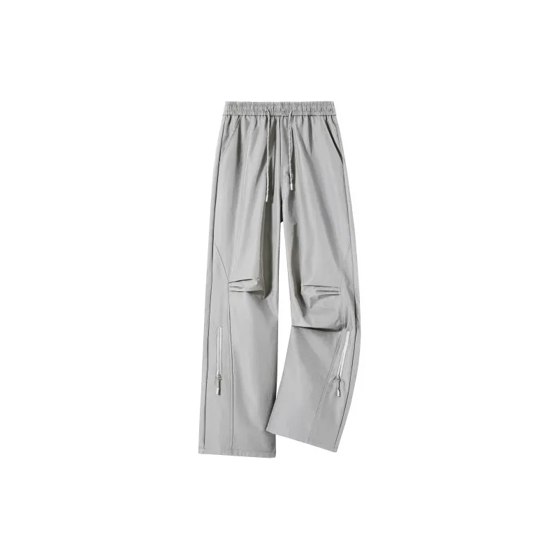 BENGEN Casual Pants Unisex Black-7