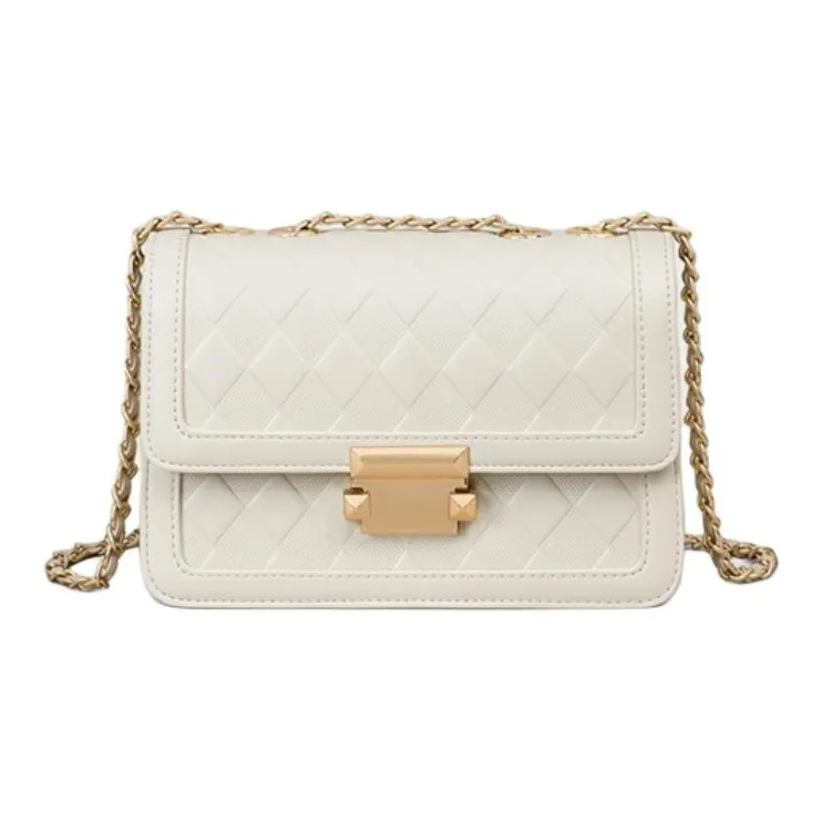 C°BANNER Cow Leather With Synthetic Leather Shoulder Bag Regular Women's Milkshake White-1