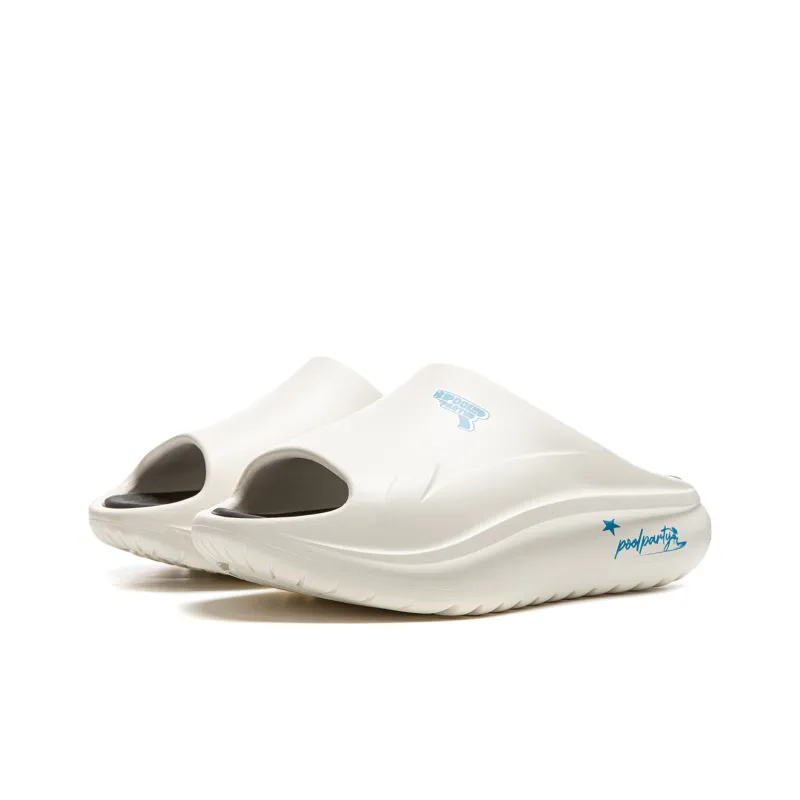 LOL x LiNing Slip Resistant Slide Slippers Unisex White-2