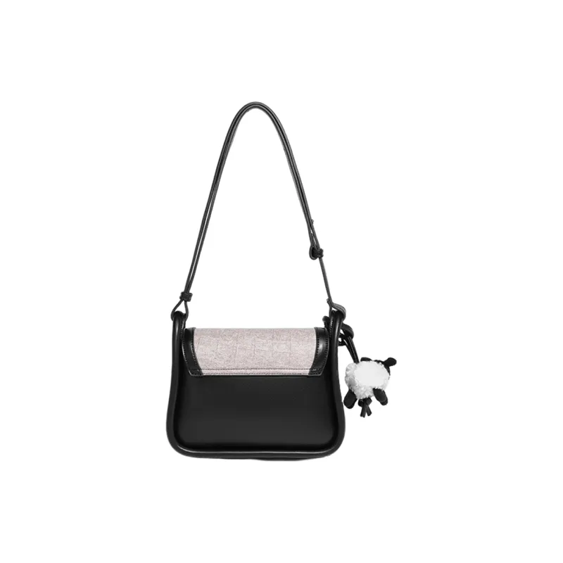 DALO PU Shoulder Bag, Crossbody Bag Women's Brown/Black-5