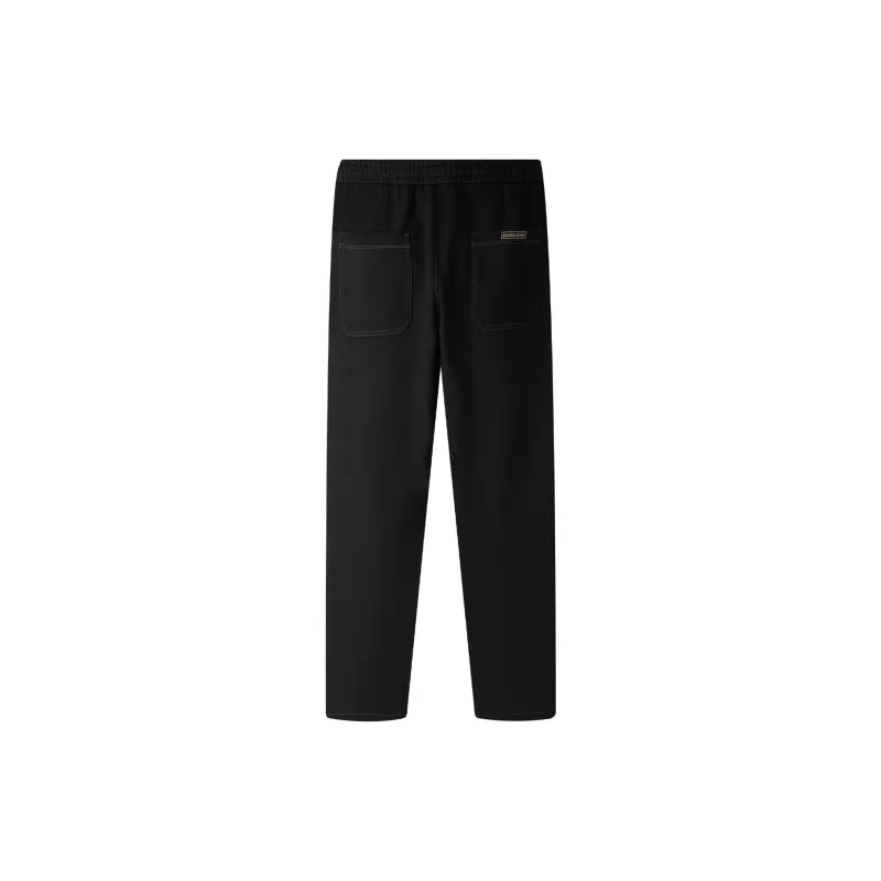 HLA Panda Wowo Series Jeans Men Black Denim Solid Color 4A-1