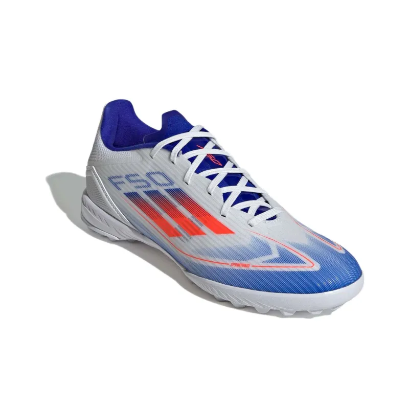 Adidas F50 League Turf Cloud White Solar Red Lucid Blue-2