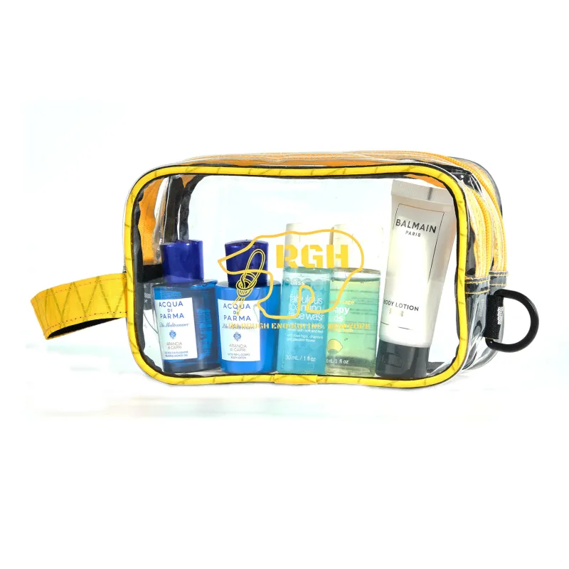 Rough Enough Travel Storage Bag Transparent Yellow-3