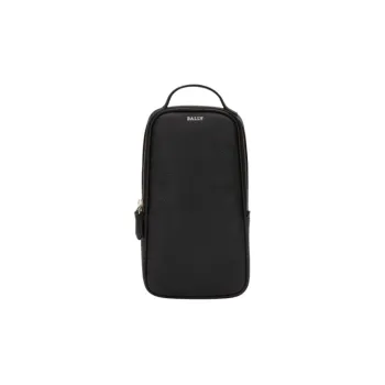 BALLY Cow Leather Sling Bag Men's Black