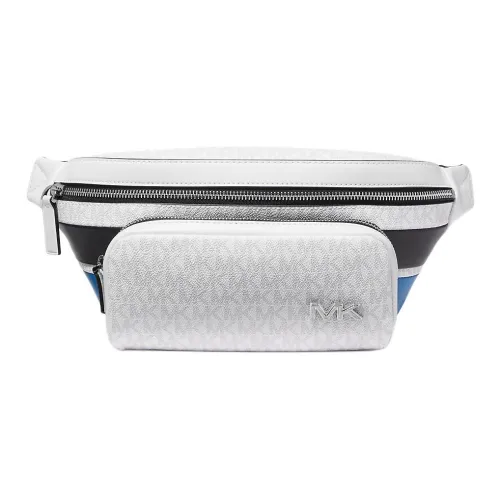 MICHAEL KORS Coated Canvas With Polyester And Polyurethane Lining Fanny Pack Men's Bright White