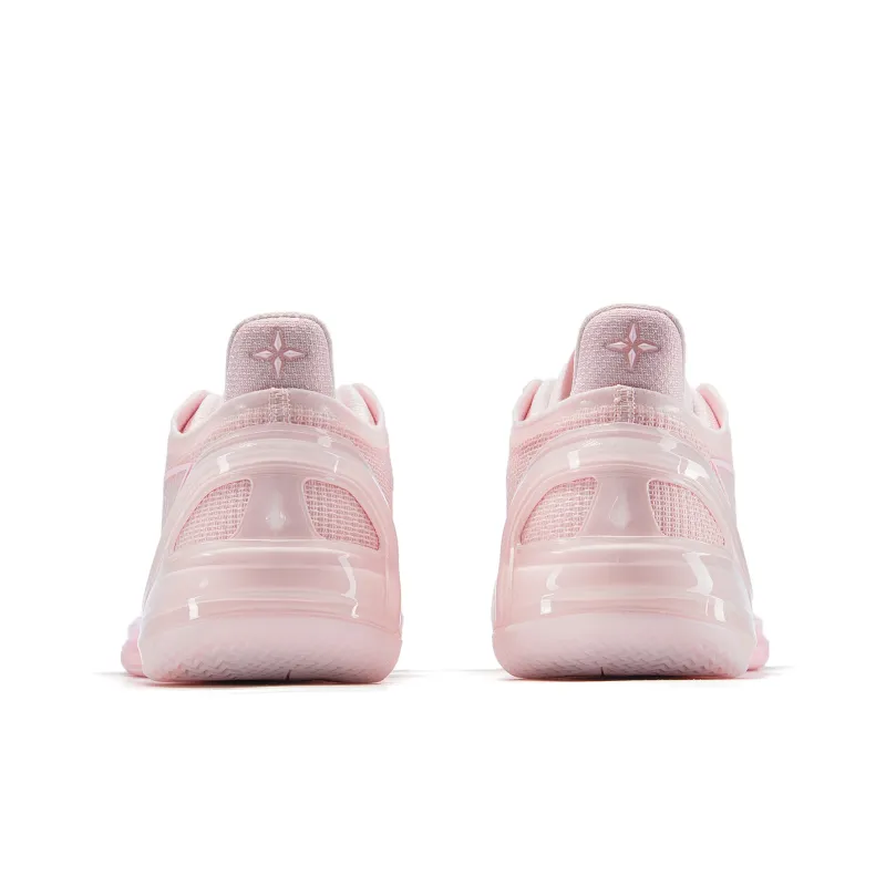 LiNing Blade 4V2 Cushioning Slip Resistant Support Lightweight Rebound Low Top Basketball Shoes Men's Pink-5