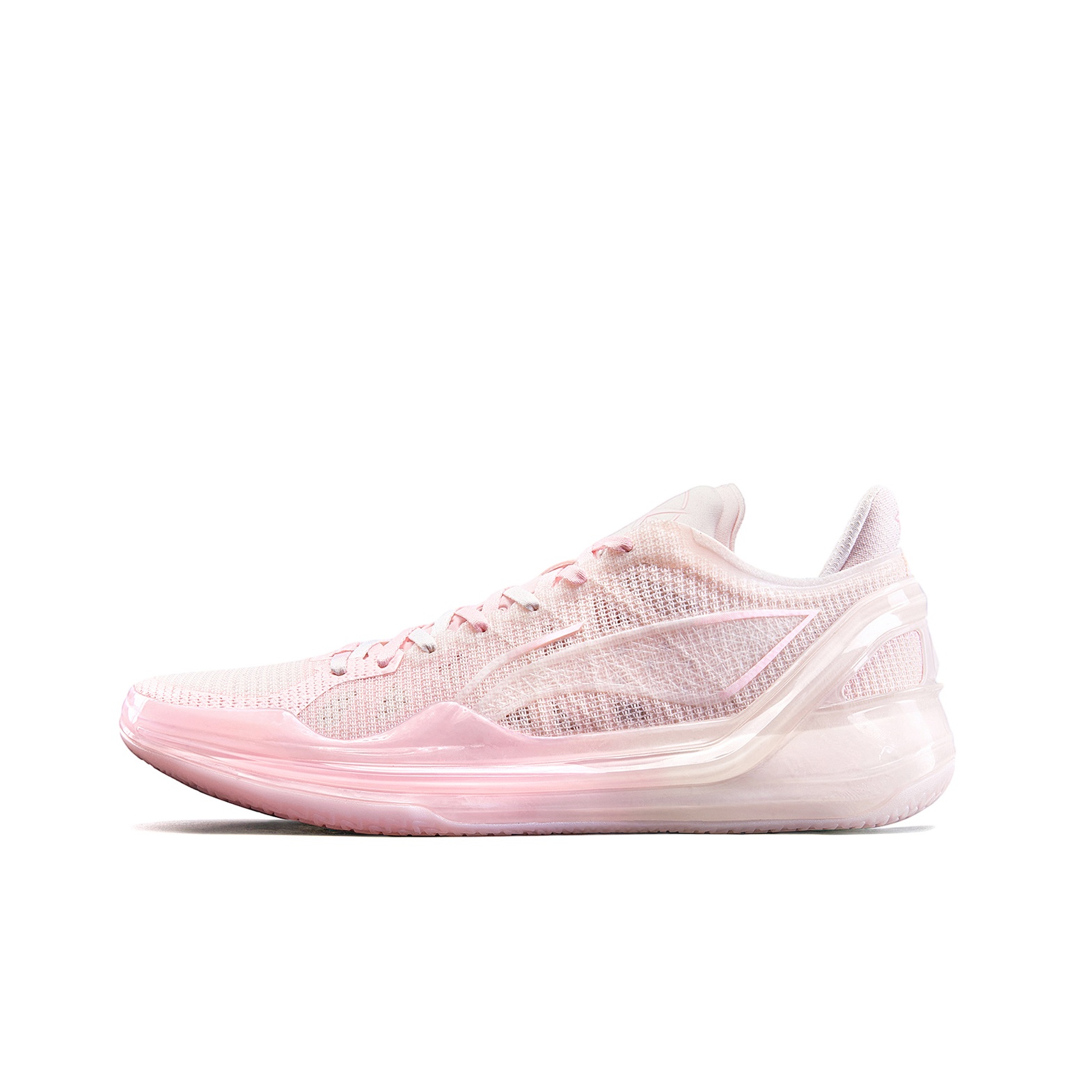 LINING Blade 4V2 Basketball Shoes Men Low Top Pink Sweet Apricot Pink Light Rose Pink US M 7.5