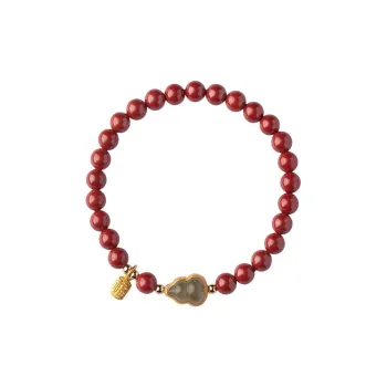 COISE Reconstructed Cinnabar Jade Bracelets Women's