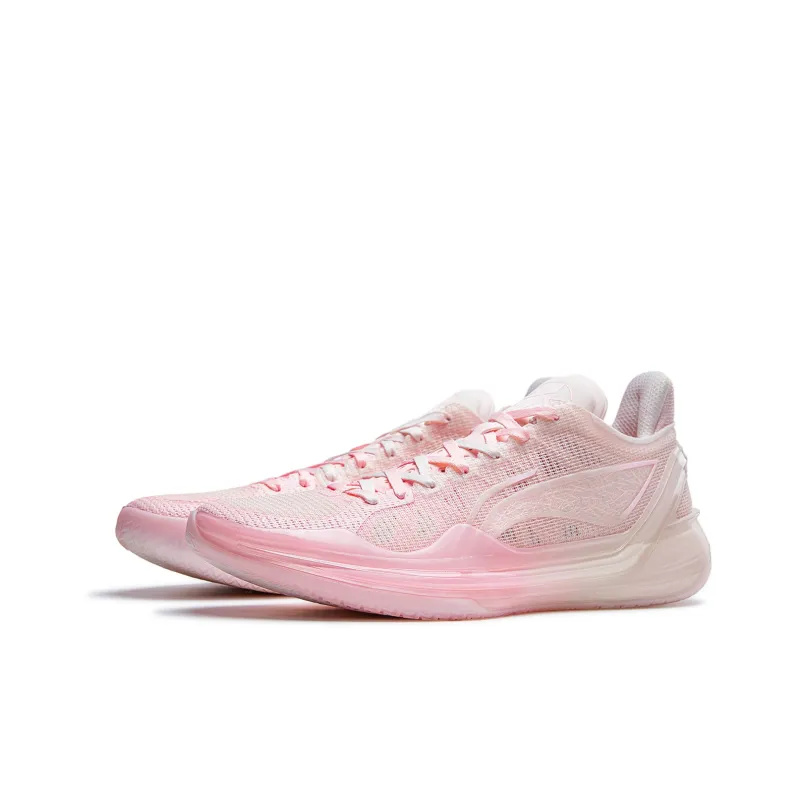 LiNing Blade 4V2 Cushioning Slip Resistant Support Lightweight Rebound Low Top Basketball Shoes Men's Pink-2