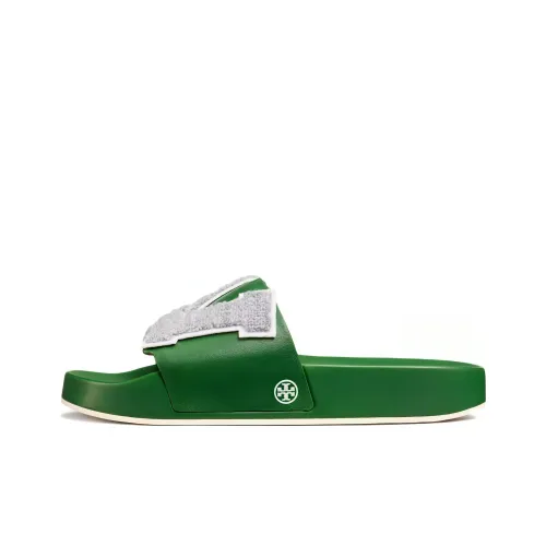 TORY BURCH Slide Slippers Women's Green