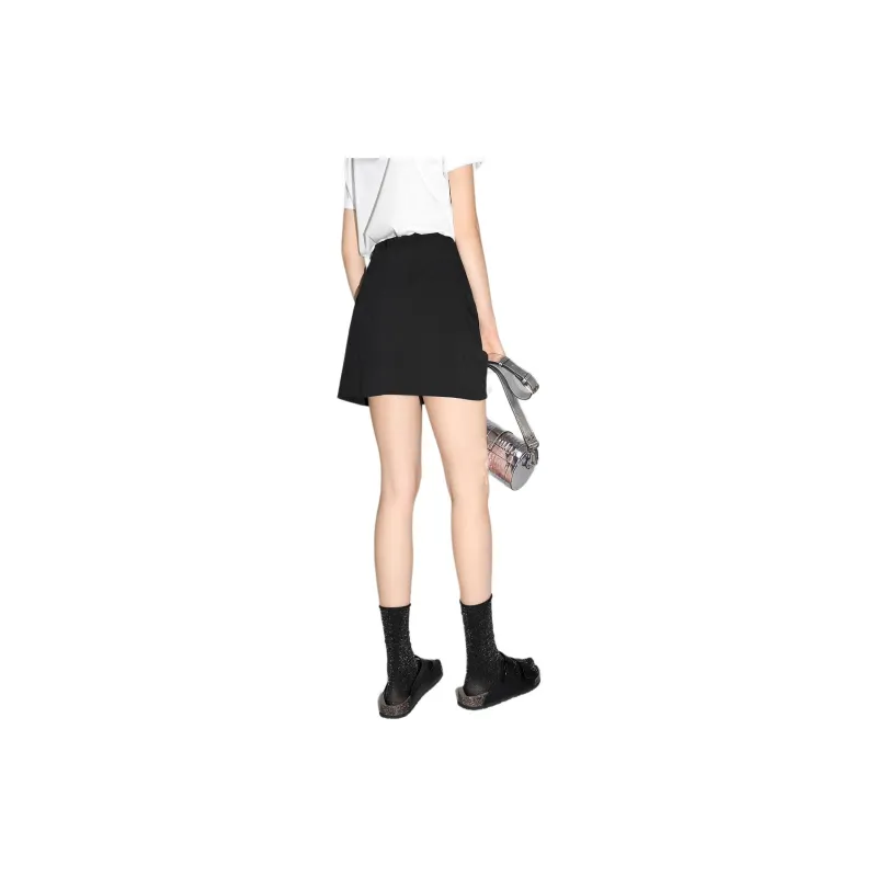 Bethine Casual Short Skirts Women's Black-1
