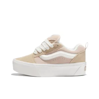 Vans Knu Stack Anti Slip Wear Resistant Low Top Canvas Shoes Women's Beige