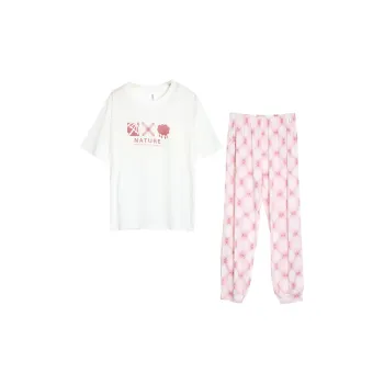 Red Beans At Home Pajama Set Women's