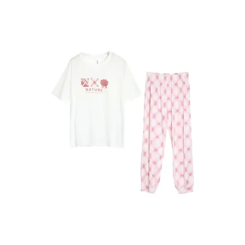 Red Beans At Home Pajama Set Women's