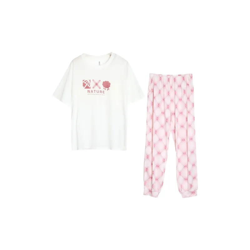 Red Beans At Home Pajama Set Women's-0