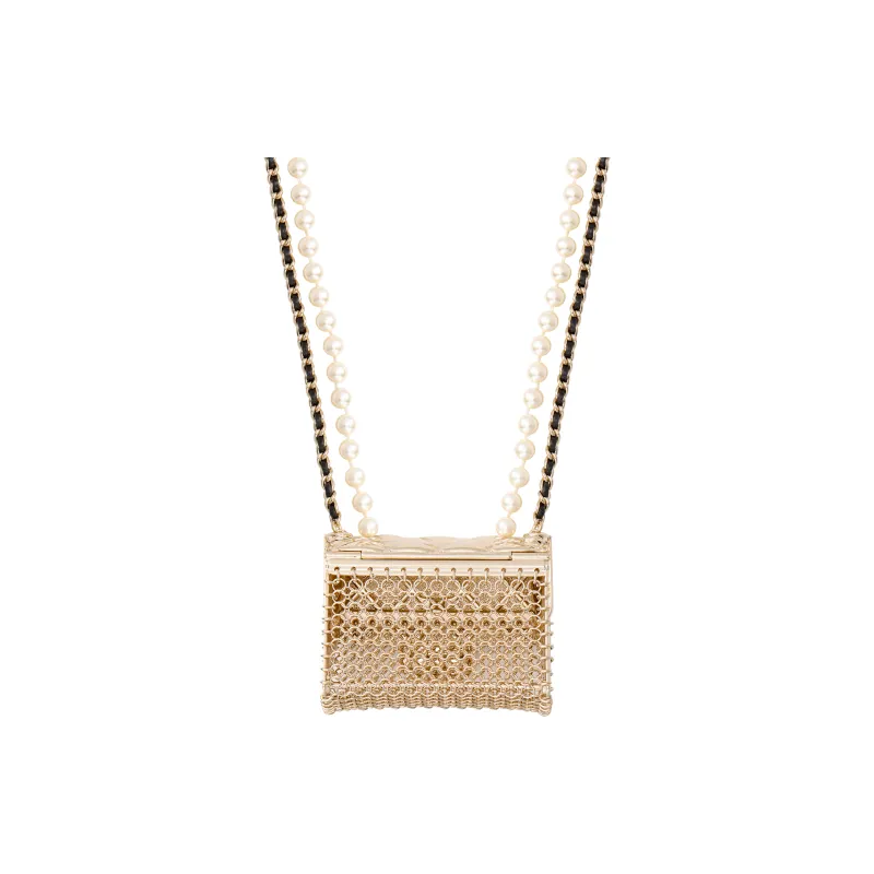 CHANEL Metal Necklaces Men's Gold-1