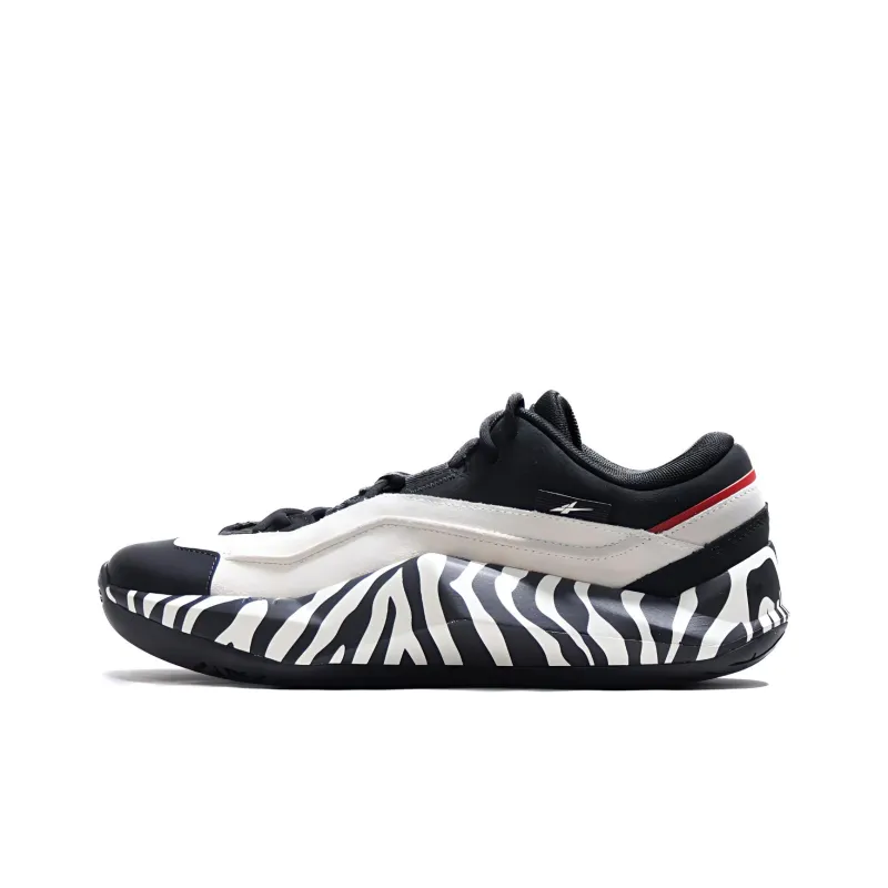 Serious Player Only Basketball Shoes Unisex Low Top Black/White/Red-0