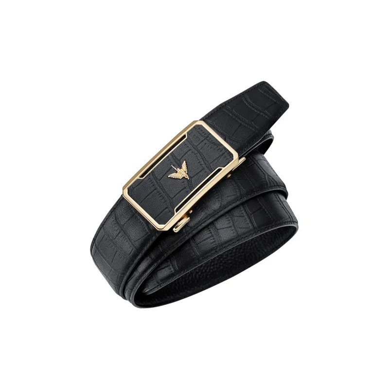 WilliamPOLO Men's Brand Authentic Belt Business Casual Leather Belts Men's Width  3.5cm-9