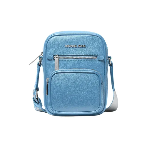MICHAEL KORS Jet Set Leather Shoulder Bag Crossbody Bag Medium Size Women's Pacific Blue