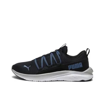 PUMA Softride One4all Cushioning Anti Slip And Wear Resistant Low Top Casual Running Shoes Men's Black Blue