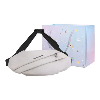 GOX Nylon Sling Bag Regular Unisex White, Black
