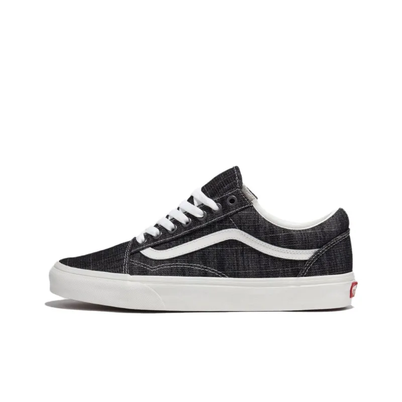 Vans Old Skool Collection Anti Slip Wear Resistant Low Top Skateboard Shoes Unisex Black-0