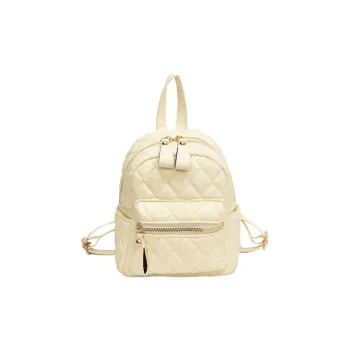 BAODIDAISHU PU Small Backpack Regular Women's White/Silver/Black