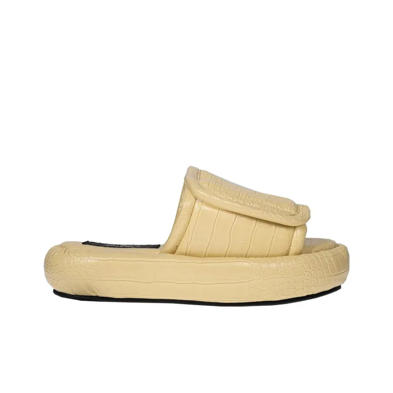 NATASHA ZINKO Slide Slippers Women's Light Brown-1