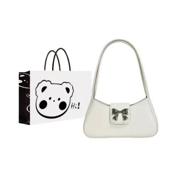 NX DOUGHNUT PU Shoulder Bag Large Size Women's White/Black/Khaki/Green