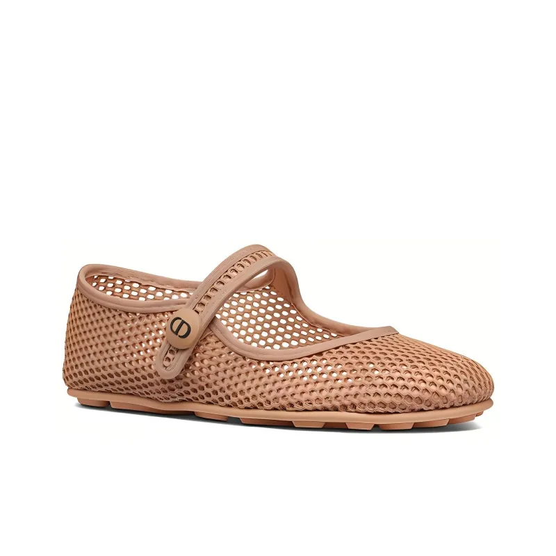DIOR Enigme Casual Single Shoes Women's Nude-3