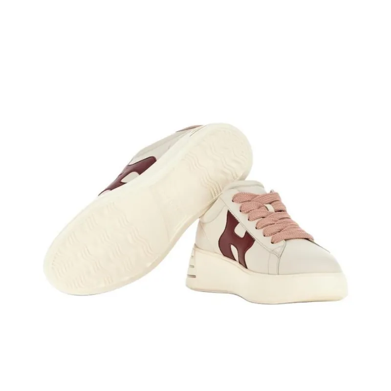 HOGAN Rebel Logo Patch Lace-Up Sneakers Women's-5