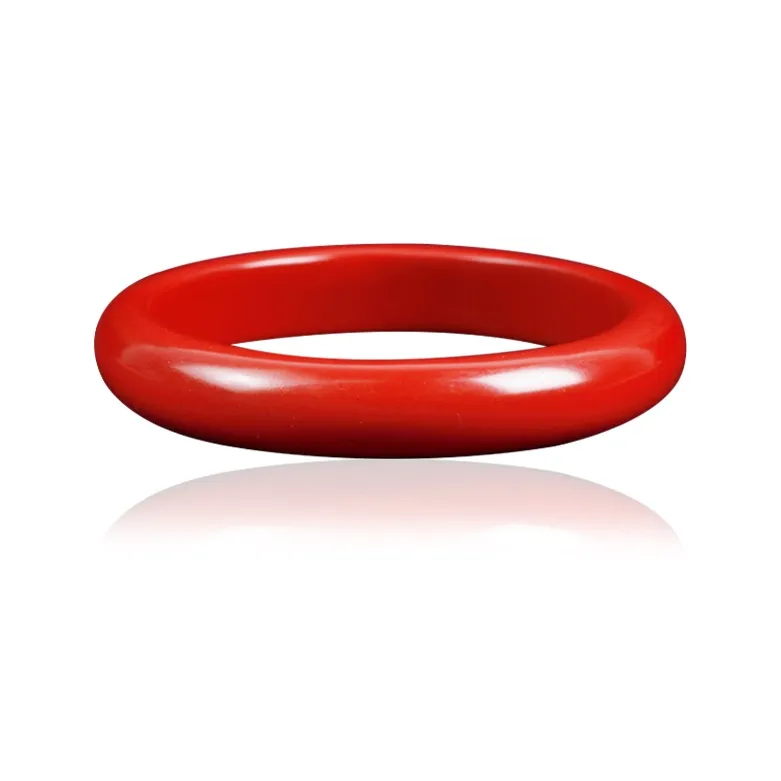 Yutang Reconstructed Cinnabar Jade Bangles Unisex-7