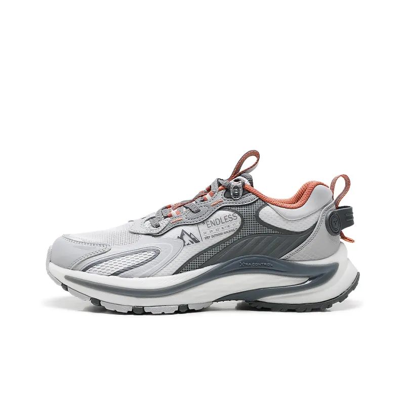 XTEP Outdoor Shoes Men Low Top Lunar Stone Gray/Ash Gray-0