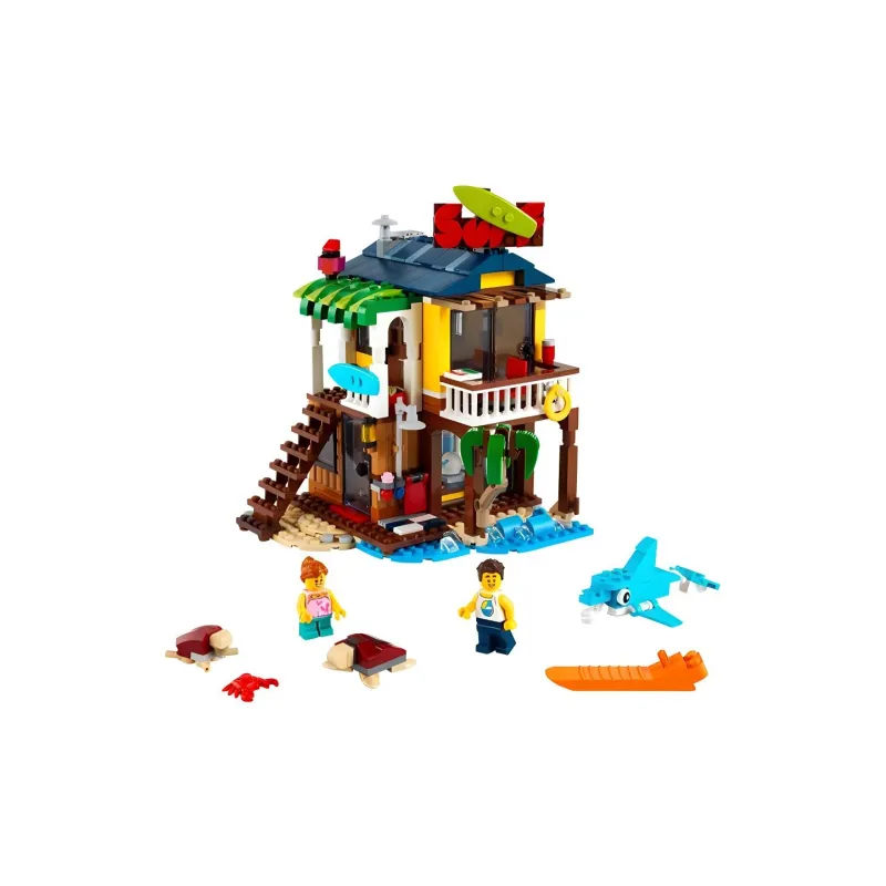 LEGO LOGO Creator Surfer's Beach Hut Building Blocks 564 31118-1