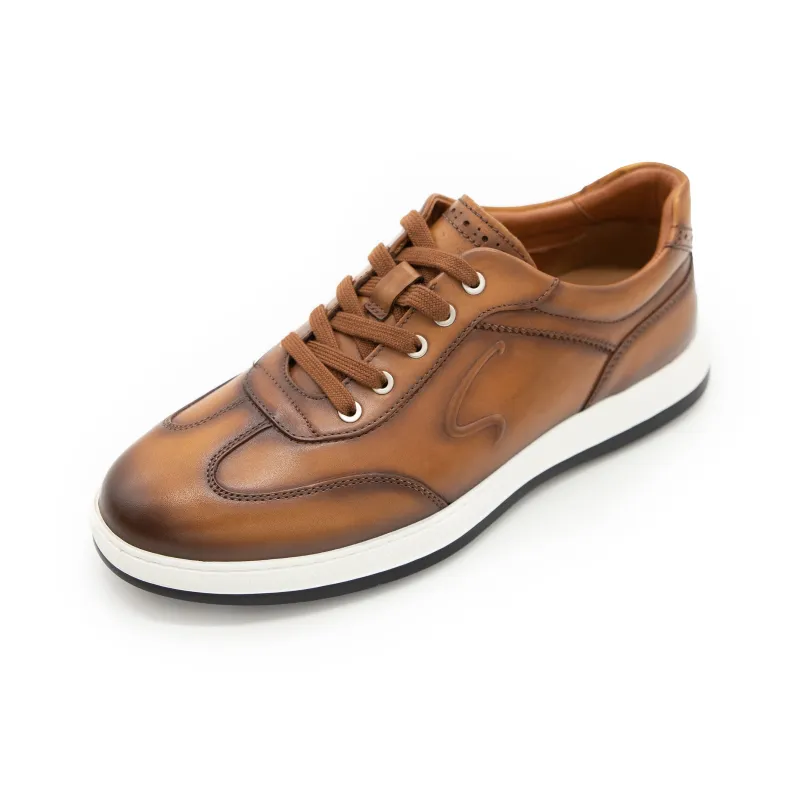 Satchi Low Top Skateboard Shoes Men's Chocolate-1