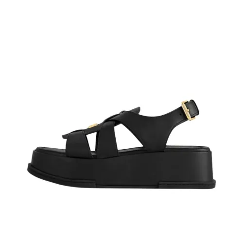 LOUIS VUITTON Maya Strap Sandals 5cm Women's Black