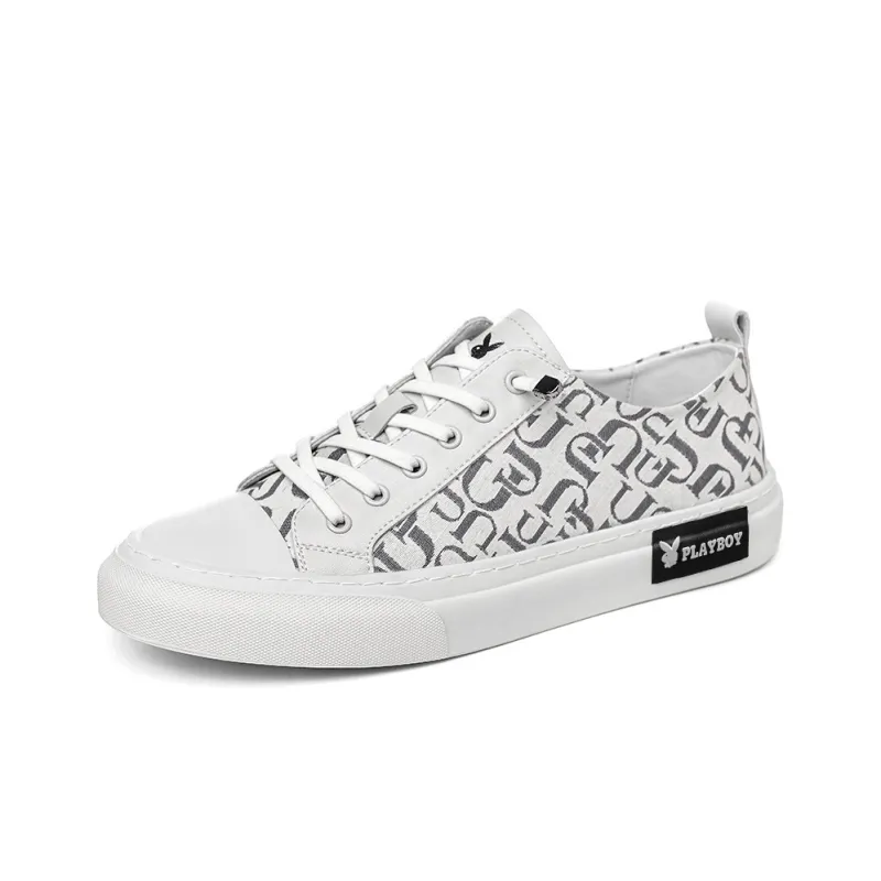 Playboy Playboy Cushioning Impact-Resistant Wear-Resistant Lightweight Slip-Resistant Canvas Shoes Men's-0
