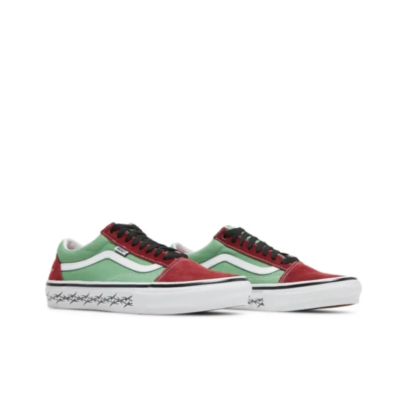 Vans Supreme X Old Skool 'Barbed Wire Green'-2
